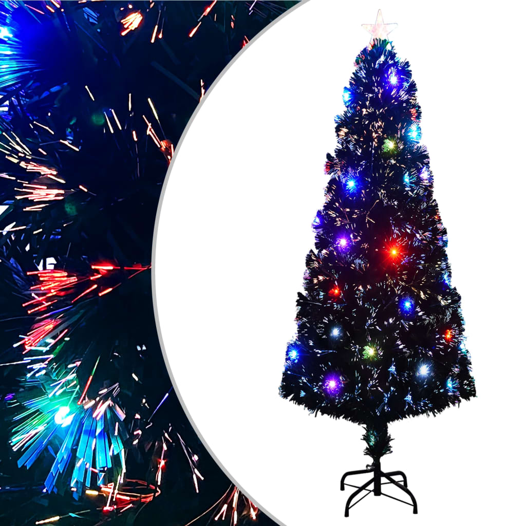 Vorbeleuchteter Weihnachtsbaum mit Ständer und LED 240 cm Glasfaser