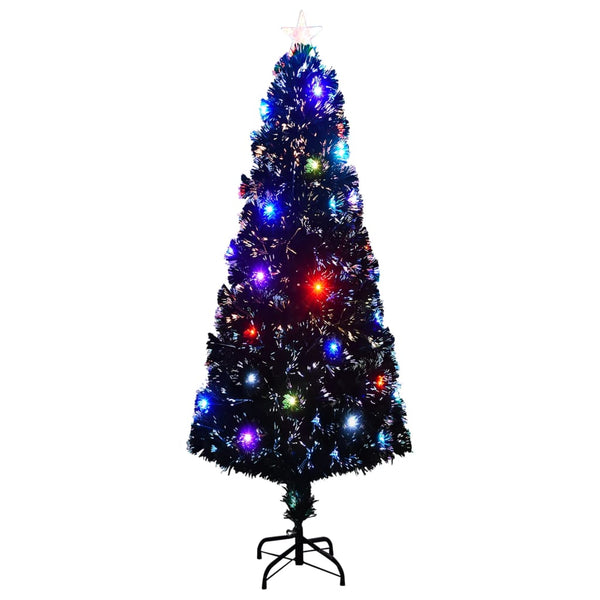 Vorbeleuchteter Weihnachtsbaum mit Ständer und LED 240 cm Glasfaser