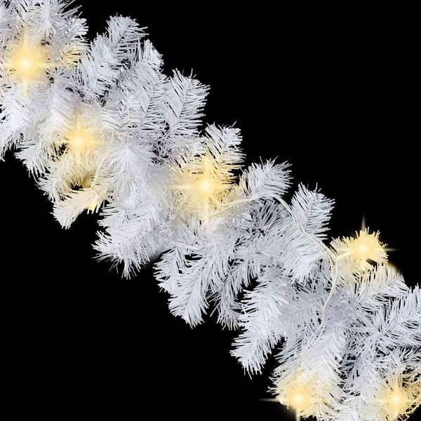 Weihnachtsgirlande mit LED-Lichtern 5 m Weiß
