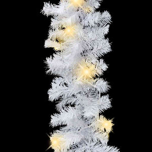 Weihnachtsgirlande mit LED-Lichtern 10 m Weiß