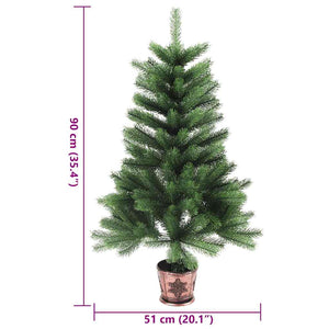 Künstlicher Weihnachtsbaum Naturgetreue Nadeln 90 cm Grün