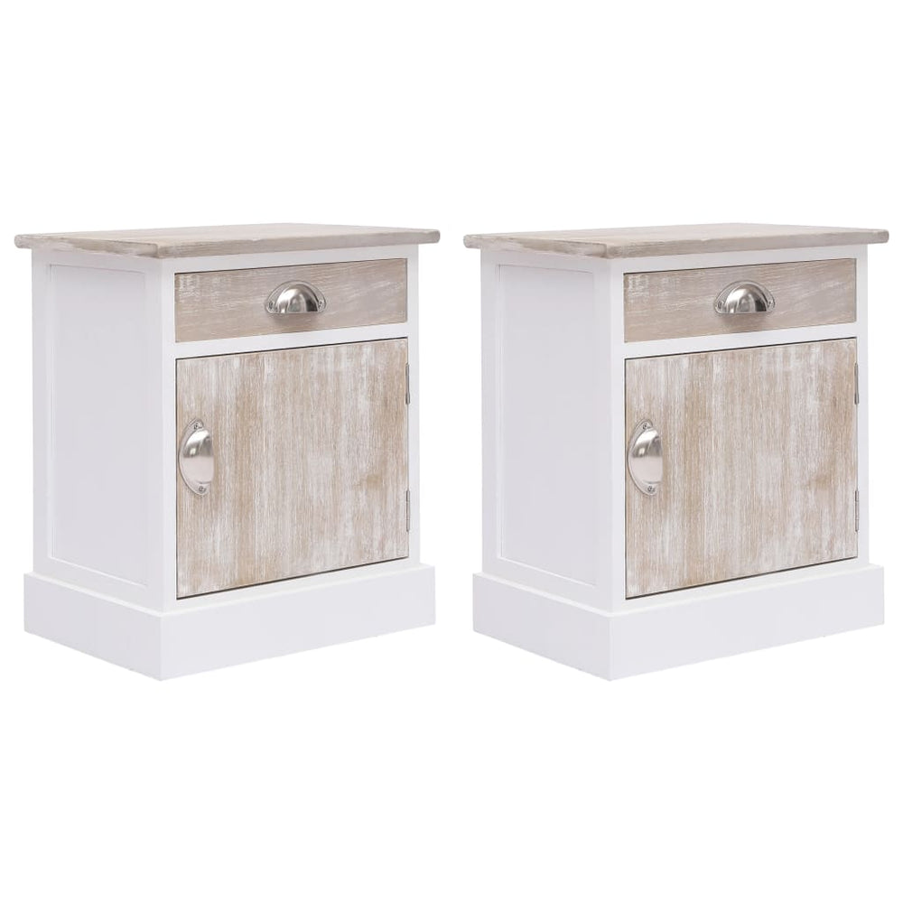 Nachttische 2 Stk. 38x28x45 cm Paulownia Holz