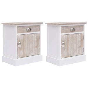Nachttische 2 Stk. 38x28x45 cm Paulownia Holz