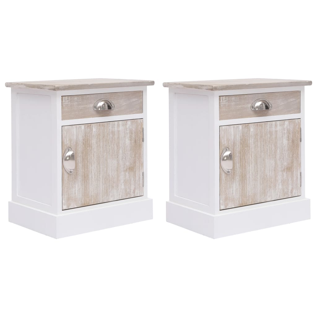 Nachttische 2 Stk. 38x28x45 cm Paulownia Holz