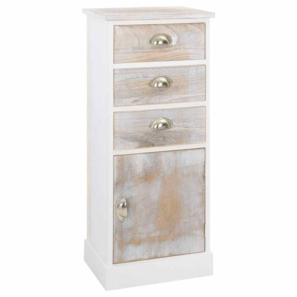 Beistellschrank 38x28x86 cm Massivholz Paulownia
