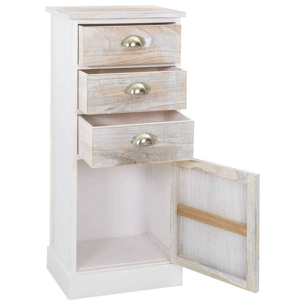 Beistellschrank 38x28x86 cm Massivholz Paulownia