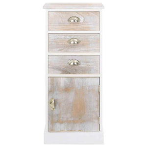 Beistellschrank 38x28x86 cm Massivholz Paulownia