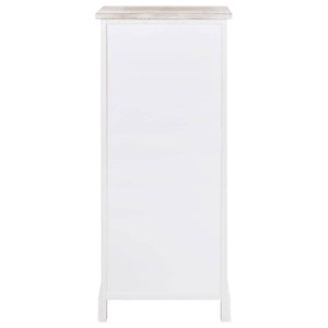 Beistellschrank 38x28x86 cm Massivholz Paulownia