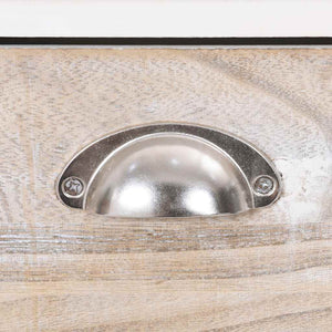 Beistellschrank 38x28x86 cm Massivholz Paulownia
