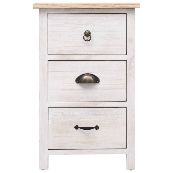 vidaXL Armoire d'appoint 35x25x57 cm Bois massif de paulownia