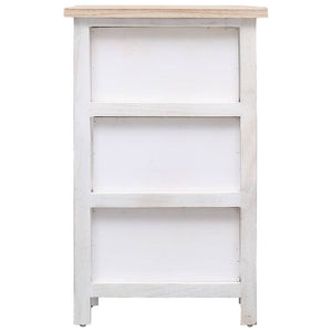 vidaXL Armoire d'appoint 35x25x57 cm Bois massif de paulownia