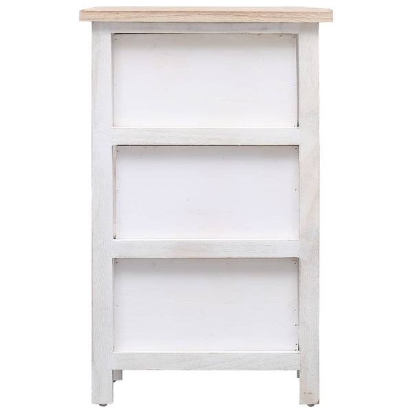 vidaXL Armoire d'appoint 35x25x57 cm Bois massif de paulownia