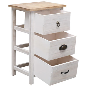 vidaXL Armoire d'appoint 35x25x57 cm Bois massif de paulownia
