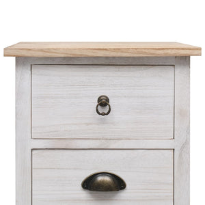 vidaXL Armoire d'appoint 35x25x57 cm Bois massif de paulownia