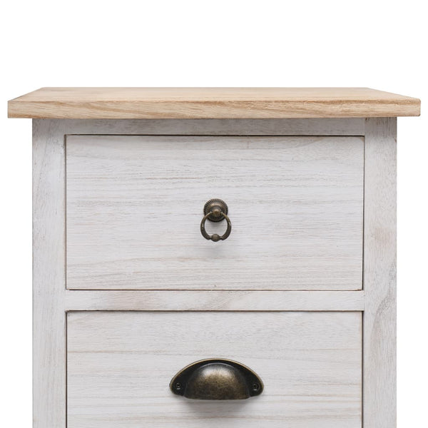 vidaXL Armoire d'appoint 35x25x57 cm Bois massif de paulownia