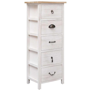 vidaXL Armoire d'appoint 35x25x87 cm Bois massif de paulownia
