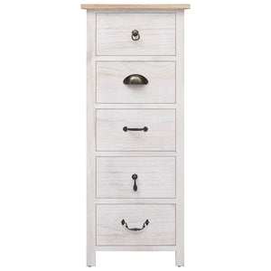 vidaXL Armoire d'appoint 35x25x87 cm Bois massif de paulownia