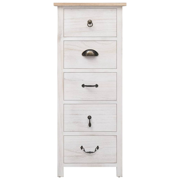 vidaXL Armoire d'appoint 35x25x87 cm Bois massif de paulownia