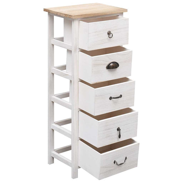 vidaXL Armoire d'appoint 35x25x87 cm Bois massif de paulownia
