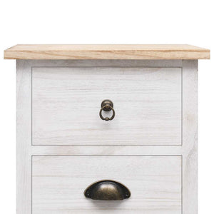 vidaXL Armoire d'appoint 35x25x87 cm Bois massif de paulownia