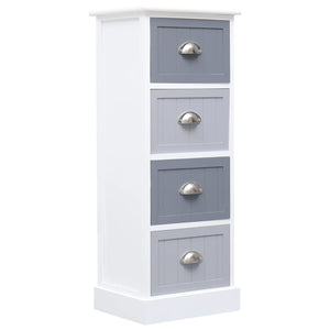 vidaXL Commode de rangement 35x30x90 cm Bois de paulownia massif