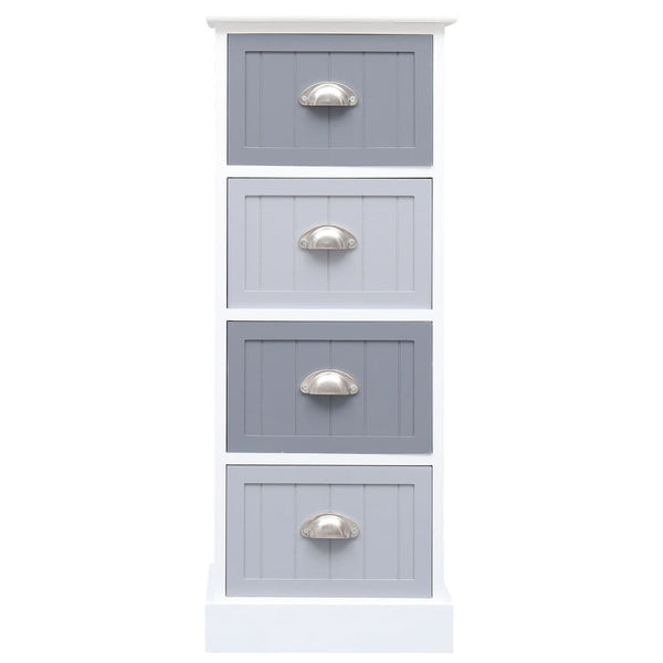 vidaXL Commode de rangement 35x30x90 cm Bois de paulownia massif