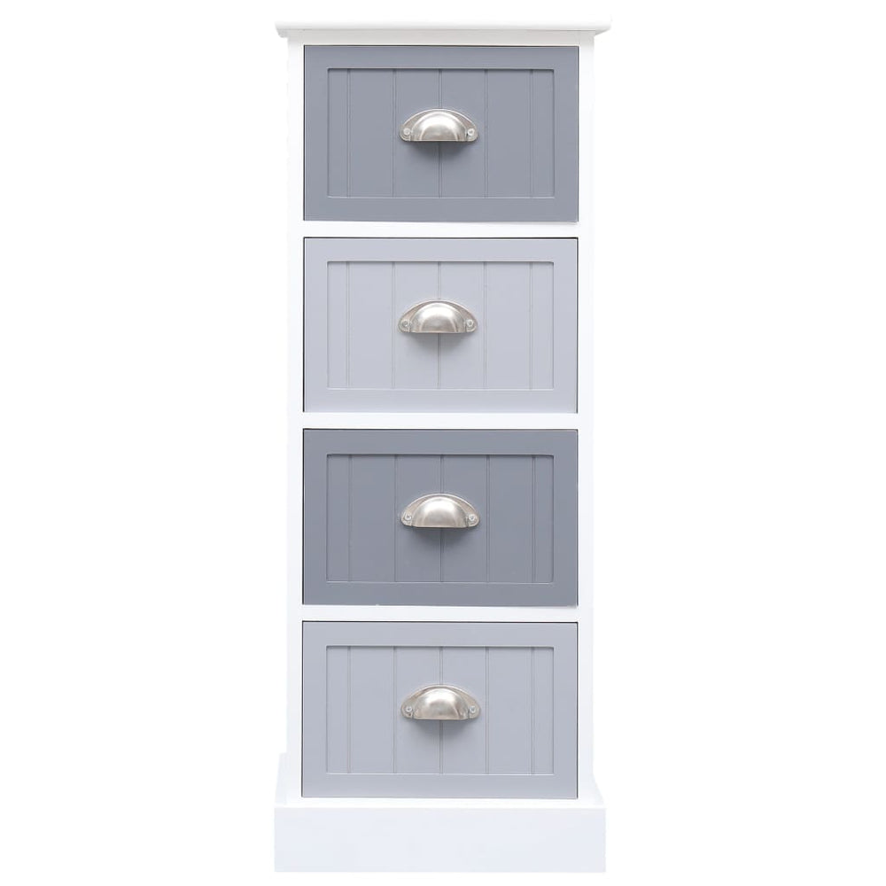 vidaXL Side Cabinet 35x30x90 cm Solid Paulownia Wood