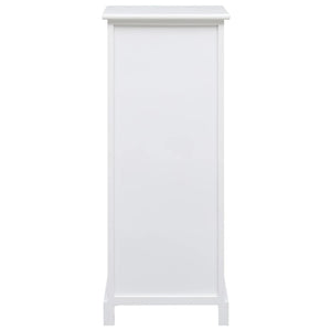 vidaXL Commode de rangement 35x30x90 cm Bois de paulownia massif