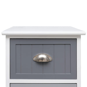 vidaXL Commode de rangement 35x30x90 cm Bois de paulownia massif