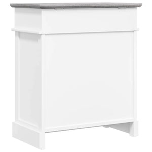 Schuhschrank Grau 50 x 28 x 58 cm Paulownia Holz
