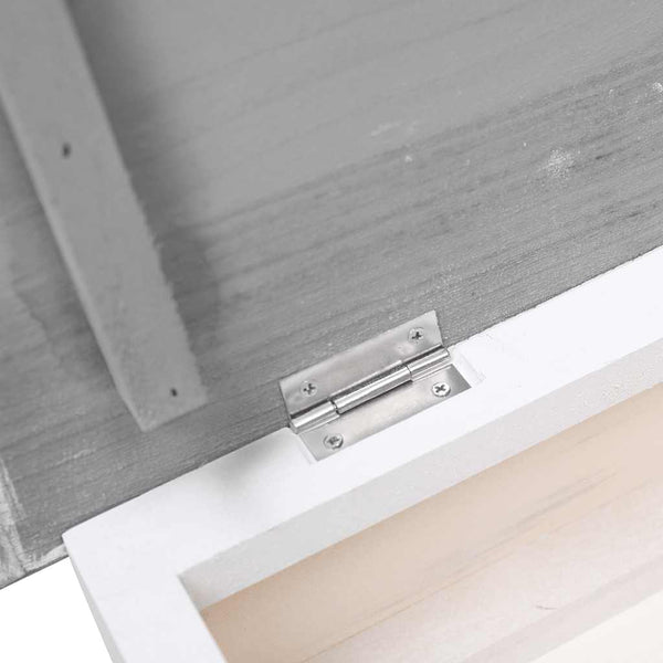 Schuhschrank Grau 50 x 28 x 58 cm Paulownia Holz