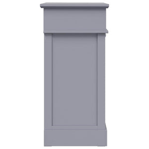 Schuhschrank Grau 50 x 28 x 58 cm Paulownia Holz