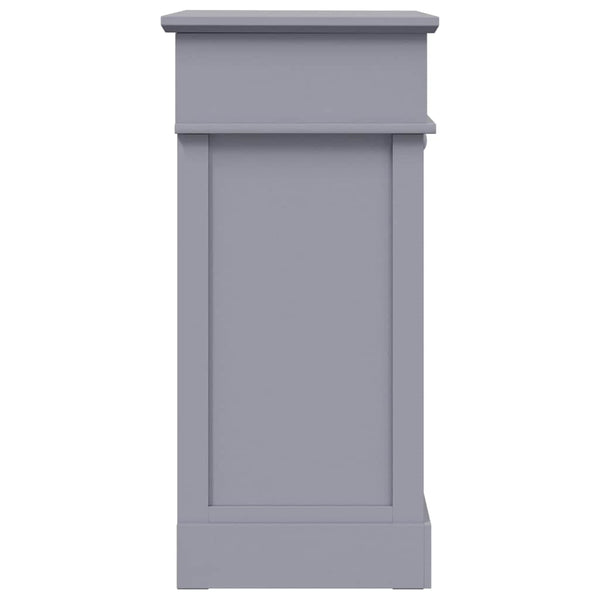 Schuhschrank Grau 50 x 28 x 58 cm Paulownia Holz