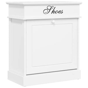 Schuhschrank Weiß 50 x 28 x 58 cm Paulownia Holz