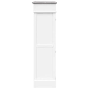 Schuhschrank Grau 50 x 28 x 98 cm Paulownia Holz
