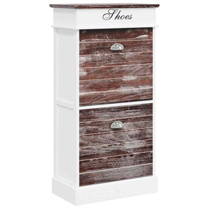 Schuhschrank Braun 50 x 28 x 98 cm Paulownia Holz