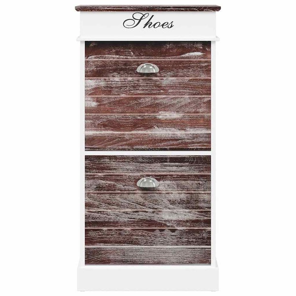 vidaXL Meuble à chaussures marron 50 x 28 x 98 cm Bois de paulownia