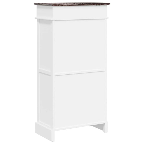 vidaXL Meuble à chaussures marron 50 x 28 x 98 cm Bois de paulownia