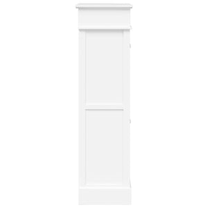 Schuhschrank Weiß 50 x 28 x 98 cm Paulownia Holz