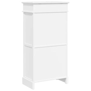 Schuhschrank Weiß 50 x 28 x 98 cm Paulownia Holz
