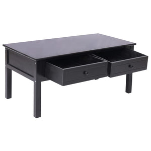 Couchtisch Schwarz 100 x 50 x 45 cm Holz