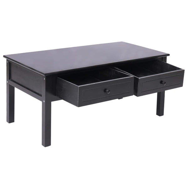 Couchtisch Schwarz 100 x 50 x 45 cm Holz