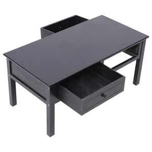 Couchtisch Schwarz 100 x 50 x 45 cm Holz