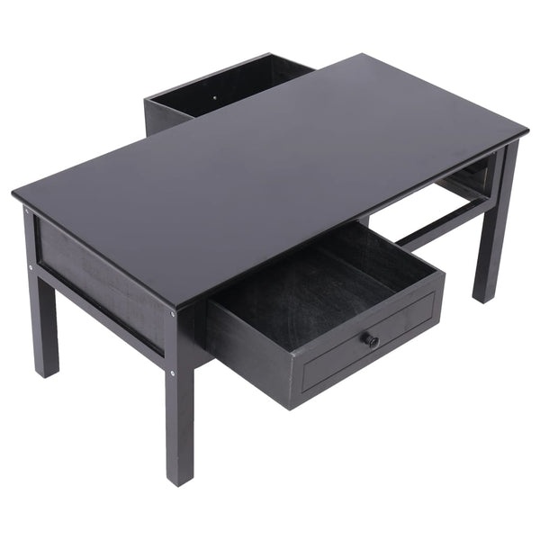 Couchtisch Schwarz 100 x 50 x 45 cm Holz