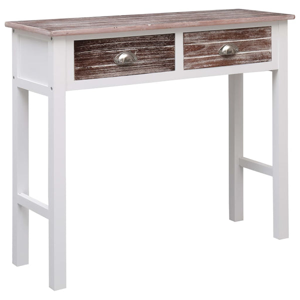 vidaXL Table console marron 90x30x77 cm Bois