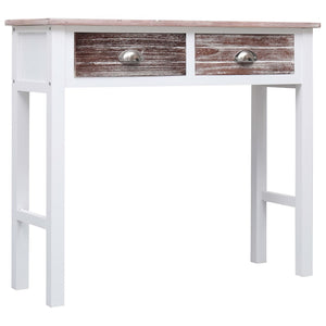 vidaXL Table console marron 90x30x77 cm Bois