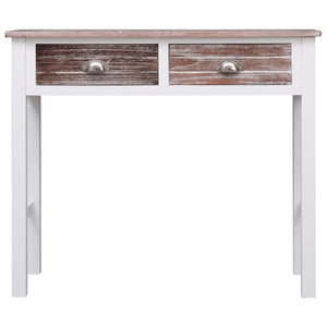 vidaXL Table console marron 90x30x77 cm Bois