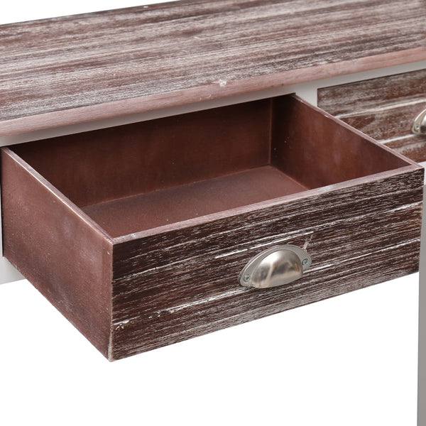 vidaXL Table console marron 90x30x77 cm Bois