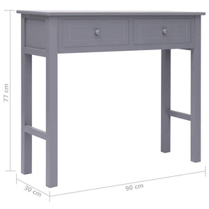 Konsolentisch Grau 90×30×77 cm Holz
