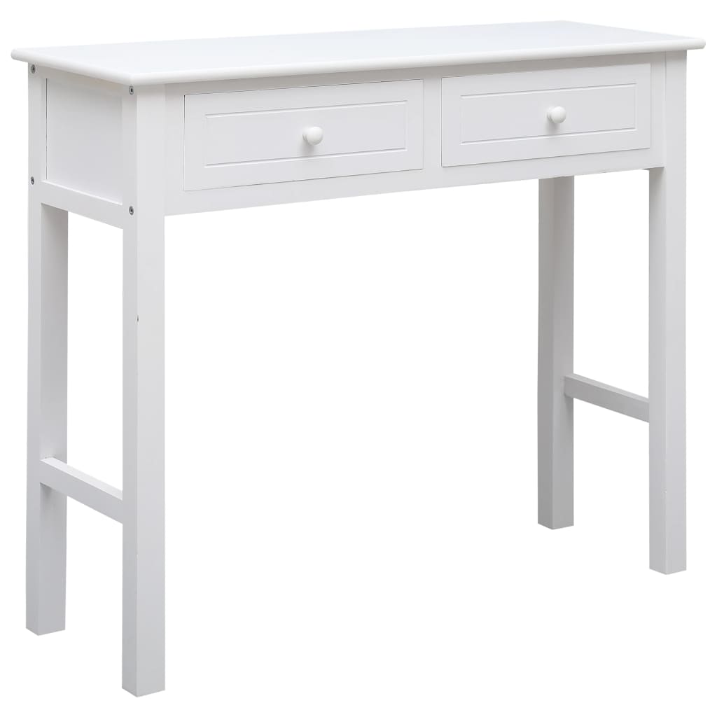 Konsolentisch Weiß 90×30×77 cm Holz